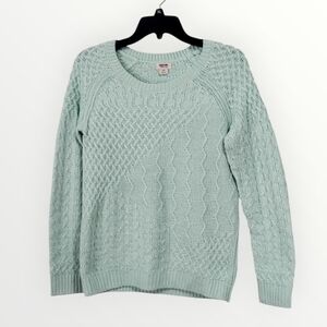 Mossimo Supply Co Mint Green Cable Knit Sweater Size Small